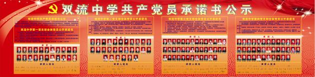 双流中学共产党员承诺书公示