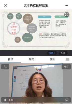 图一：钱老师说课图