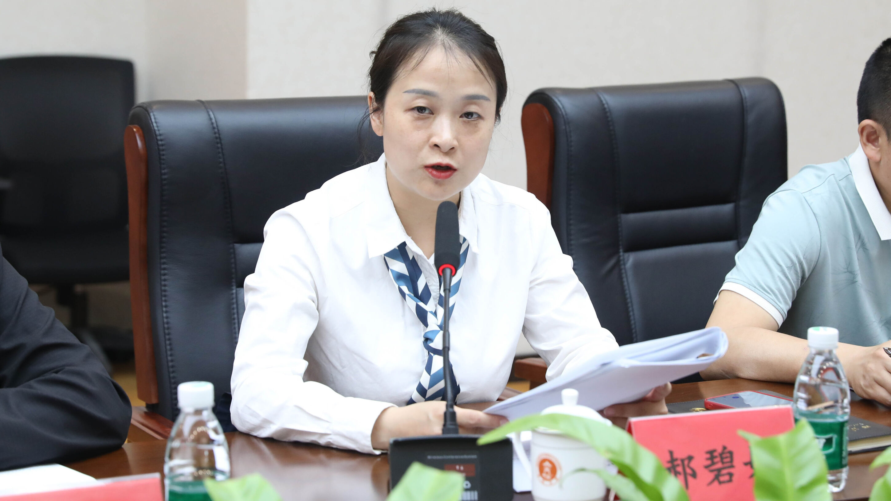 图4 郝碧娅作开题报告陈述