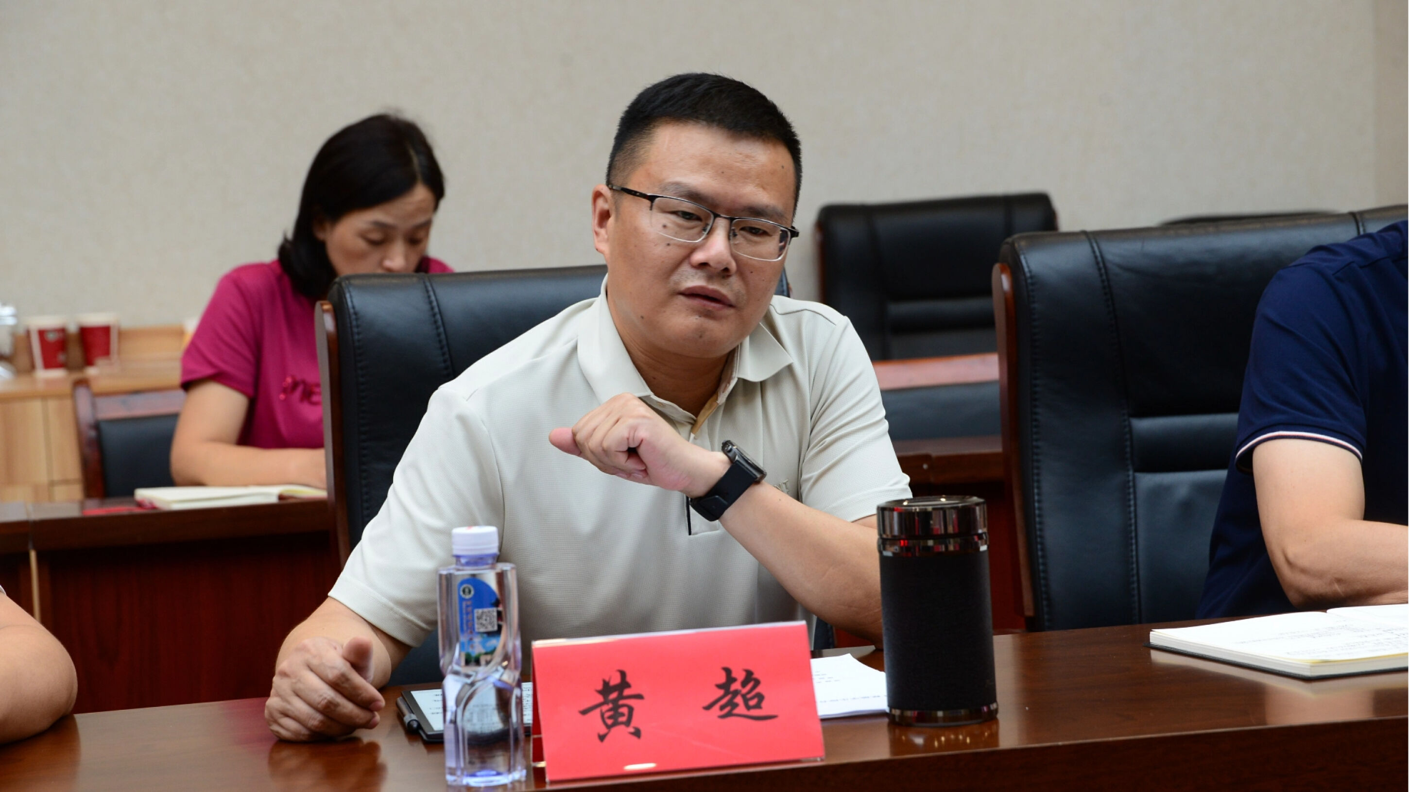 图7 课题负责人黄超书记郑重表态 图7 课题负责人黄超书记郑重表态