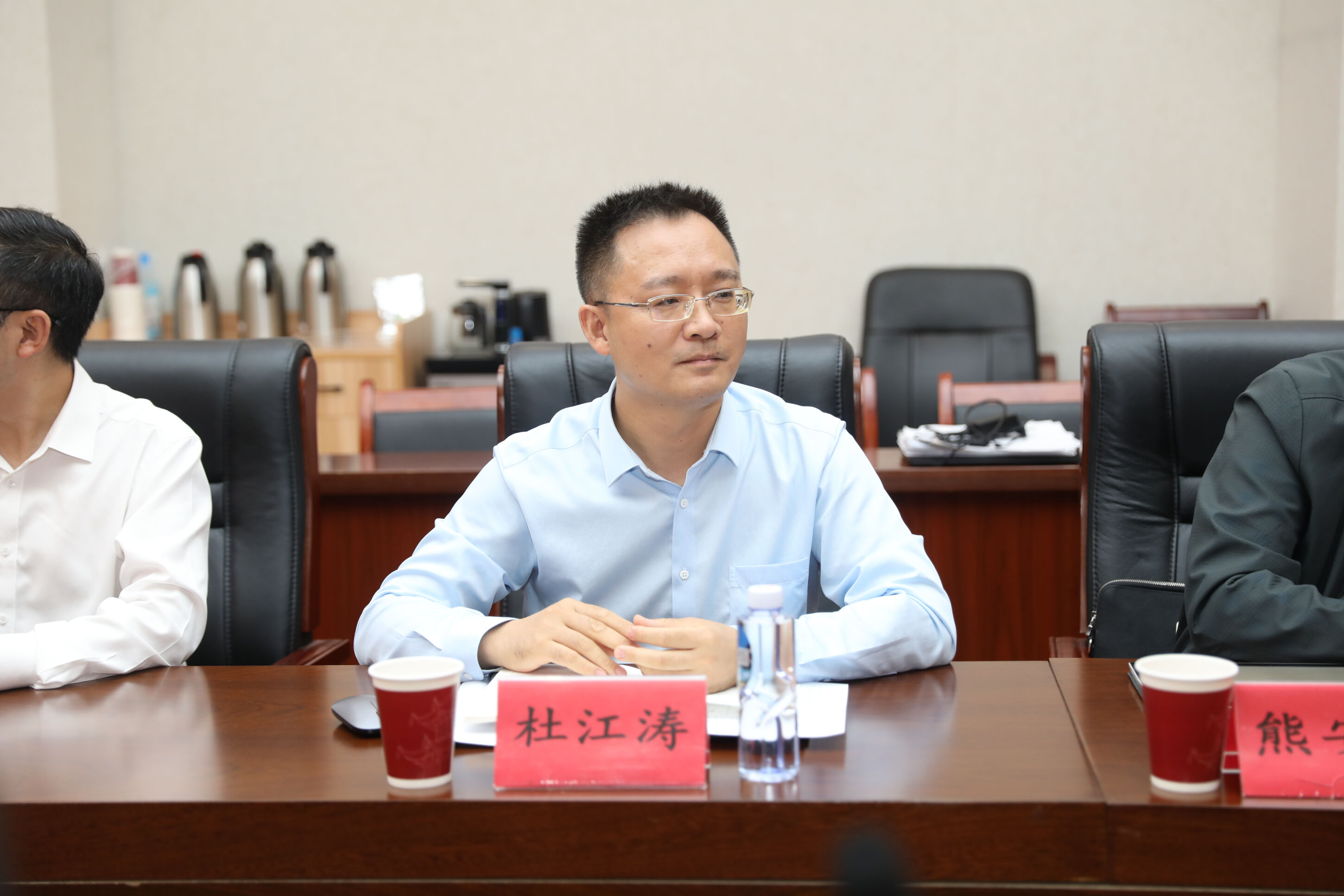 图7 双流中学党委副书记、副校长（主持行政工作）杜江涛发言