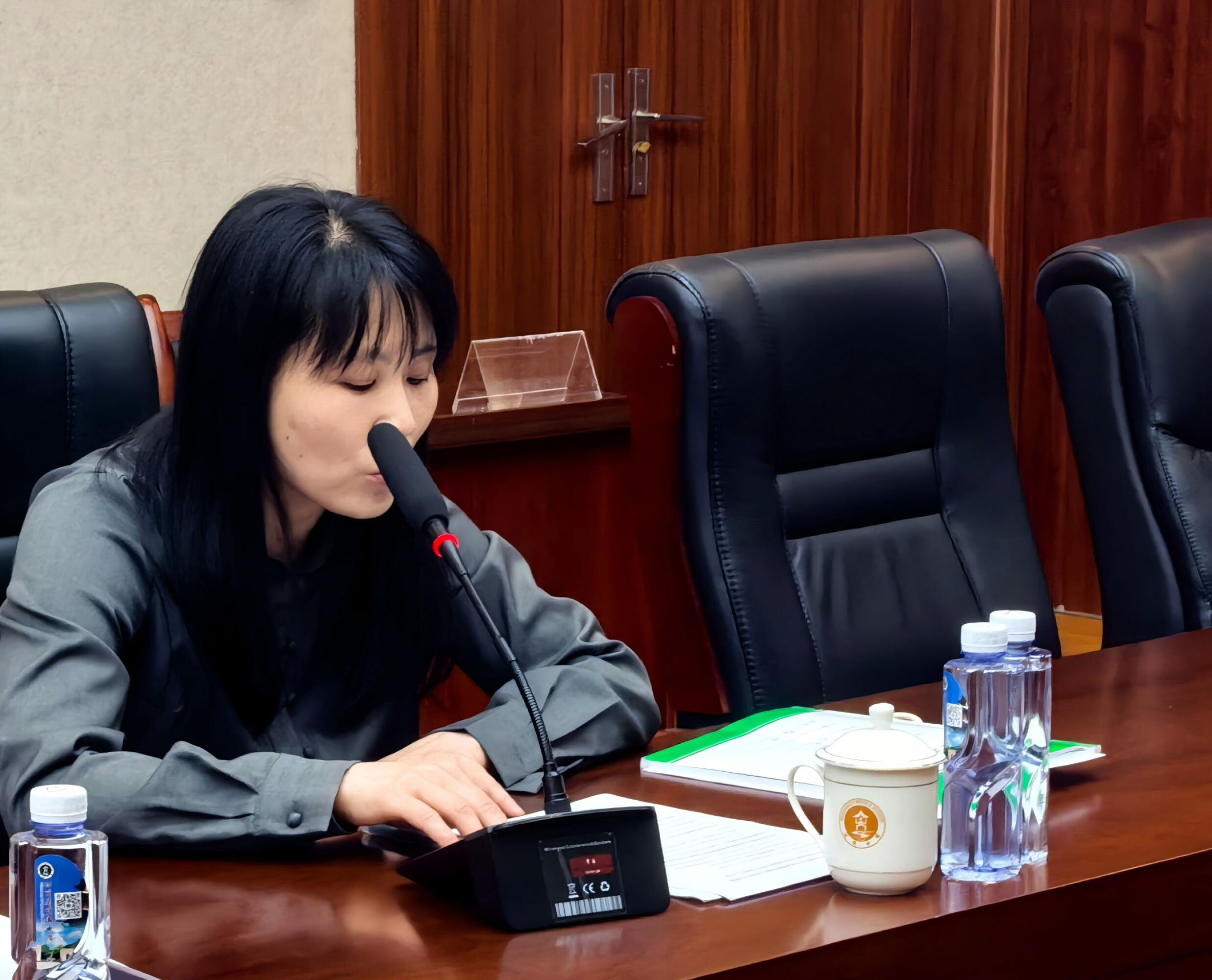 图6 课题负责人梅艳老师作表态发言